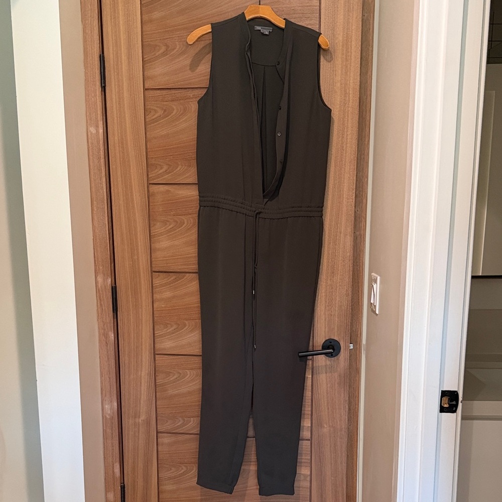 Vince Sleeveless Dark Gray Jumpsuit